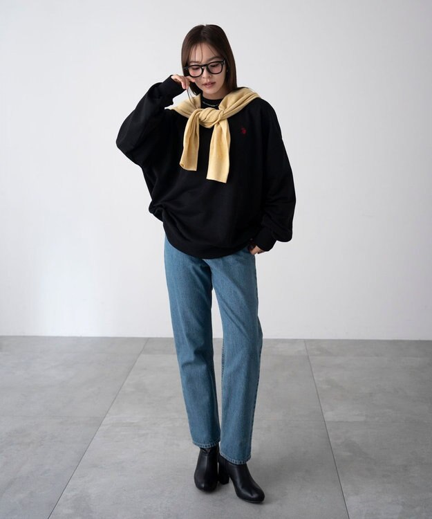 WEGO 【WEB限定/ユニセックス着用ITEM】別注USPOLOワンポイントPO ブラック