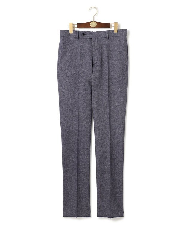 J.PRESS MEN 【ウォッシャブル可】コンフォートストレッチリネン スラックス ブルー系