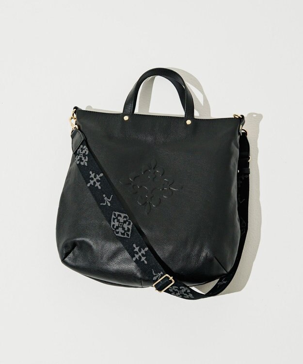 russet ソフトレザー 2WAYトートバッグ(CE-1611) Black