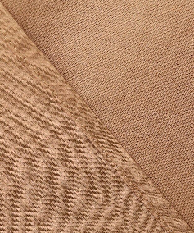 ANY 【洗濯機可能】シルキーソフトブラウス キャメル