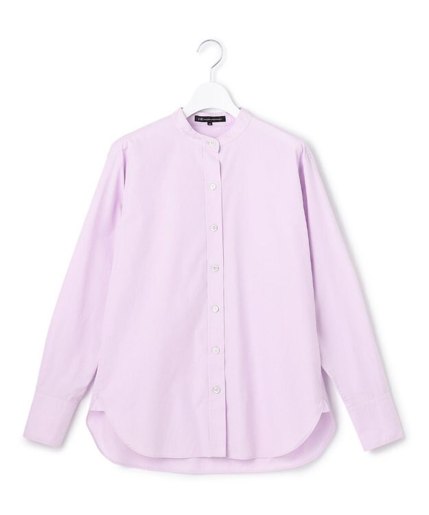 23区 【CLASSY.1月号掲載】CANCLINI バンドカラー シャツ ラベンダー