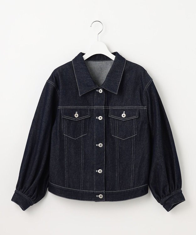 Feroux 【洗える】デニム ジャケット ネイビー系