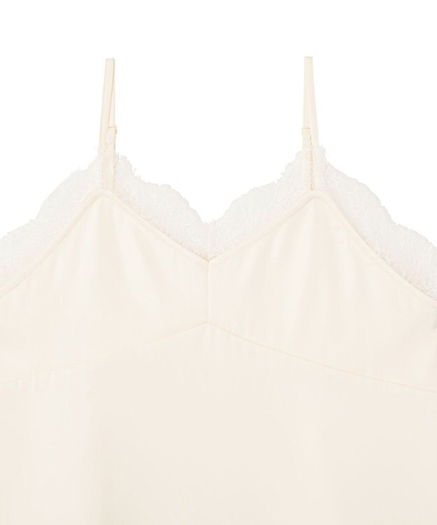 earth music&ecology 【予約】ランジェリーライクレースキャミ アイボリー