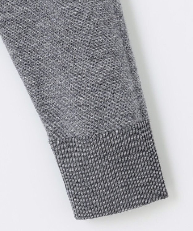 23区GOLF 【WOMEN】【ウォッシャブル 】バイカラー ニットソー ブラック系