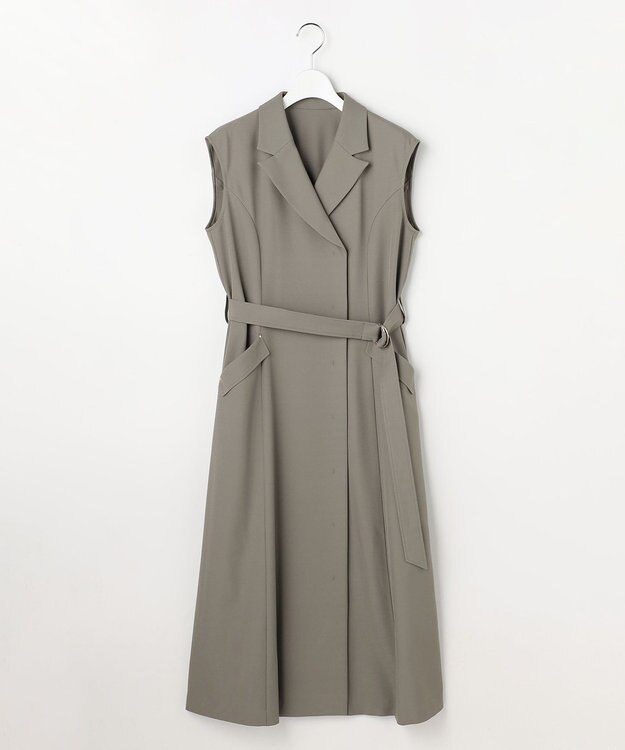 ANY SIS 【2WAY】テーラードジレ ワンピース カーキ