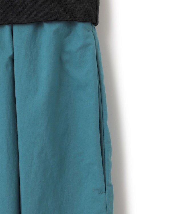 ICB 【人気のため新色追加・洗える】 ジャージコンビドレス ブラック×セルリアン系