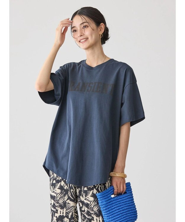 AMERICAN HOLIC ロゴカットラウンドチュニック Navy