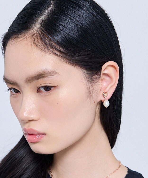 TOCCA FULL HEART EARRINGS 淡水パールイヤリング【星風まどかさん着用】 ローズ系