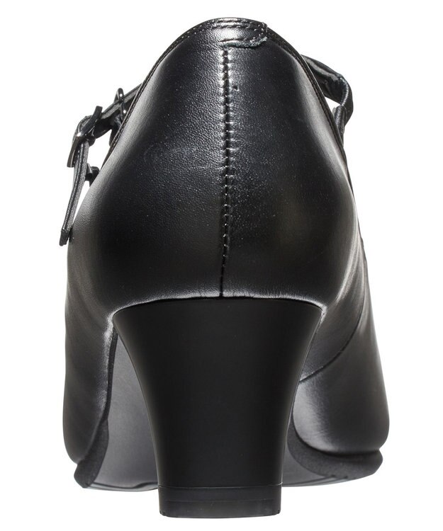 ASICS WALKING ペダラウォーキングシューズ 2E ヒール高5.0cm ブラック系