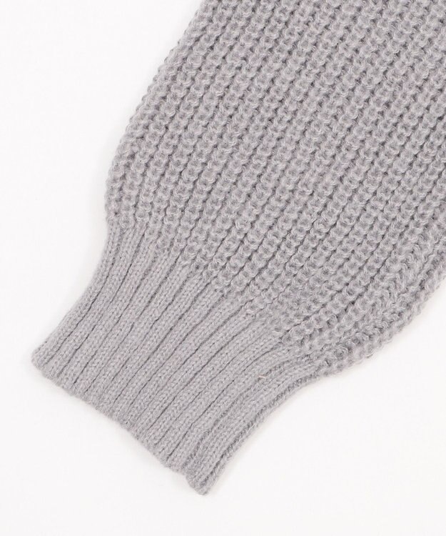 WEGO ダブルZIPニットカーデ グレー