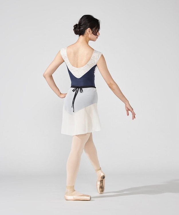 Chacott ノースリーブレオタード ネイビー