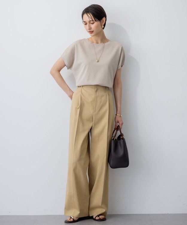 23区 L 【GOLD LABEL】チノ カーブワイドパンツ ベージュ系