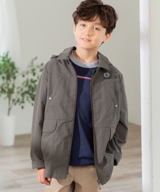 J.PRESS KIDS 【140-170cm】【撥水】マウンテンパーカー カーキ系