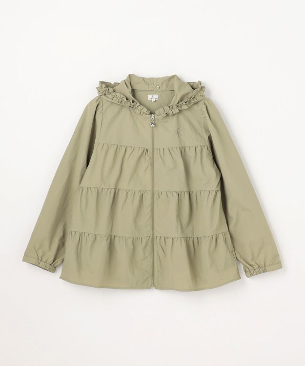 組曲 KIDS 【150-170㎝】 撥水ティアードマウンパ カーキ