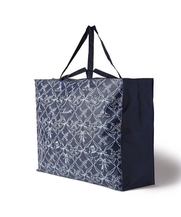Chacott トゥリボン不織布バッグL ネイビー