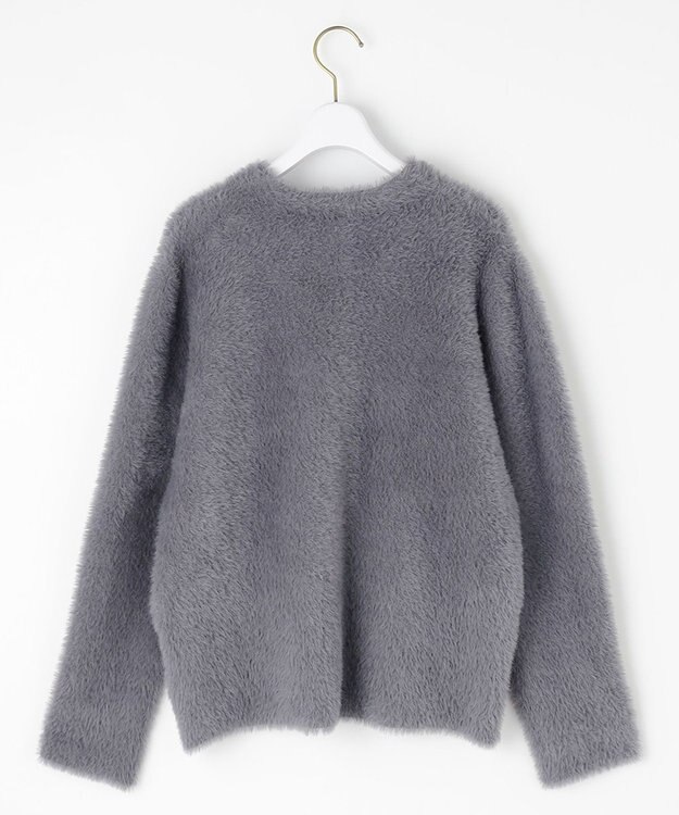 ANY SIS フェザーニット ジャケット スレート