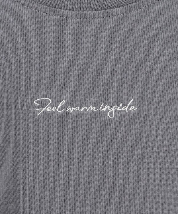 ANY エンブロイダリーロゴTシャツ チャコール