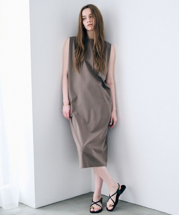 uncrave ダブルフェイスジャージー ワンピース トープ