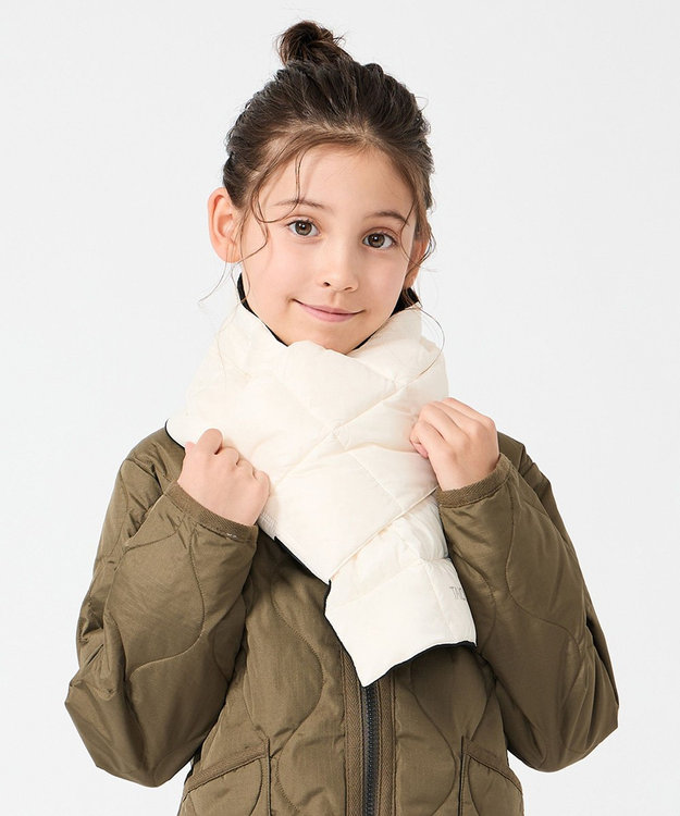 UNFILO TAION ベーシック ダウンスカーフ(UNISEX) オフホワイト