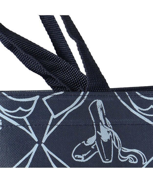 Chacott トゥリボン不織布バッグL ネイビー