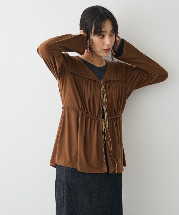CRAFT STANDARD BOUTIQUE ドロストギャザープルオーバー Brown