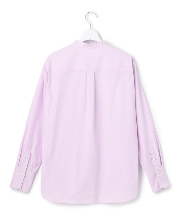 23区 【CLASSY.1月号掲載】CANCLINI バンドカラー シャツ ラベンダー