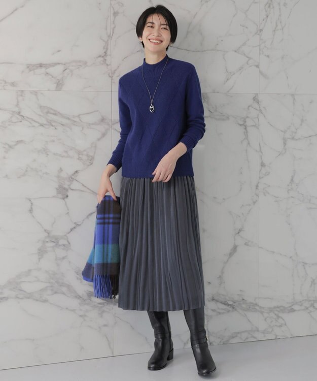 J.PRESS LADIES ベルト ロング ブーツ ブラック系