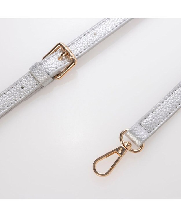 UNBILLION カシュカシュ cachecache / 横型3つ口ショルダーバッグ シルバー