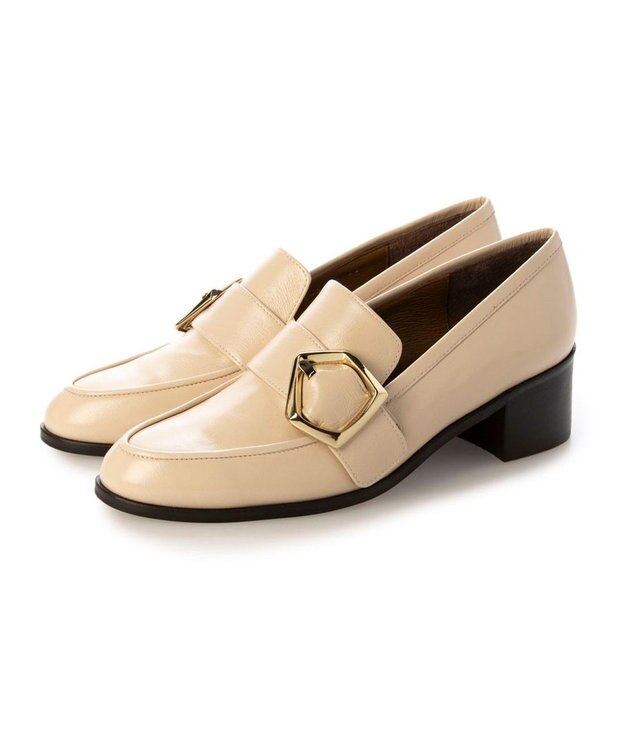 MODE ET JACOMO <MODE ET JACOMO>バックルヒールローファー ライトベージュ