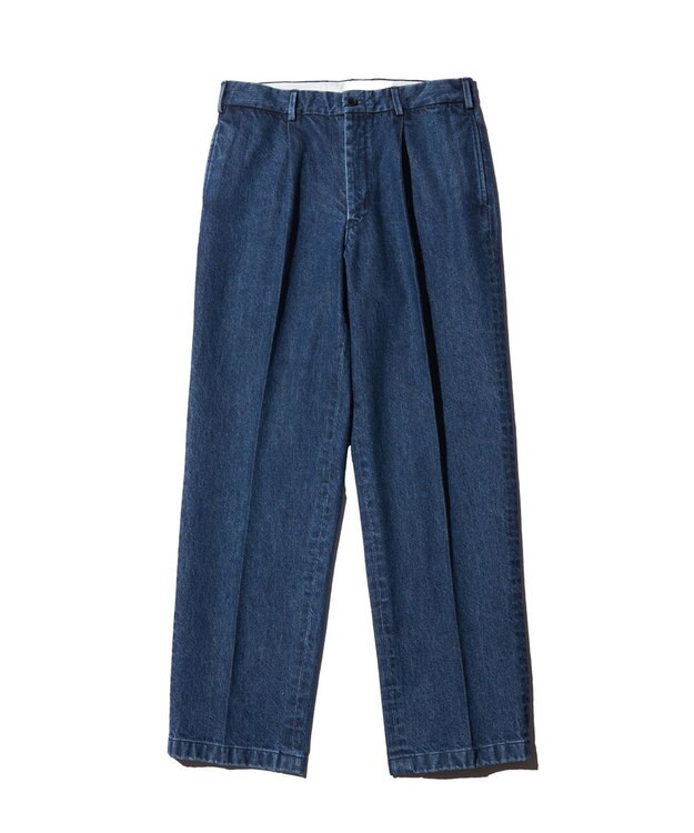 J.PRESS MEN 【J.PRESS ORIGINALS】SHIOTA DENIM Piped Stem１tuck  / Made in Japan ブルー系