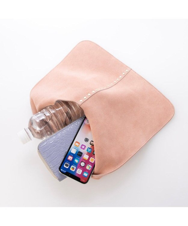 UNBILLION カシュカシュ cachecache / スエードスタッズミニホーボーバッグ ピンク