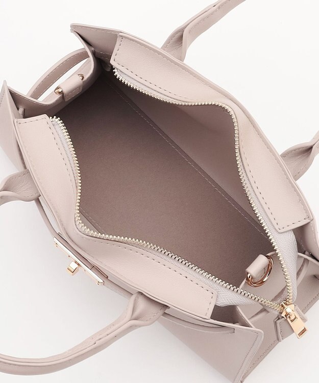 ANY 【2WAY】ワイドスクエアショルダーバッグ ベージュ