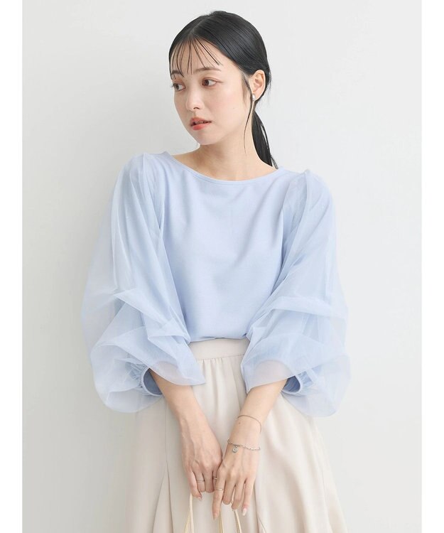 earth music&ecology キラキラストーンプルオーバー Grayish Blue