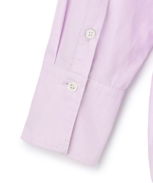 23区 【CLASSY.1月号掲載】CANCLINI バンドカラー シャツ ラベンダー