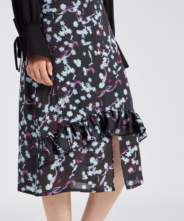 Paul Smith 【オンラインショップ限定】Wetlands Floral スカート ブラック