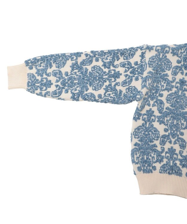 Green Parks ・ｓｗｉｎｇ　ｂｙ　アラベスクジャカードニット Ivory