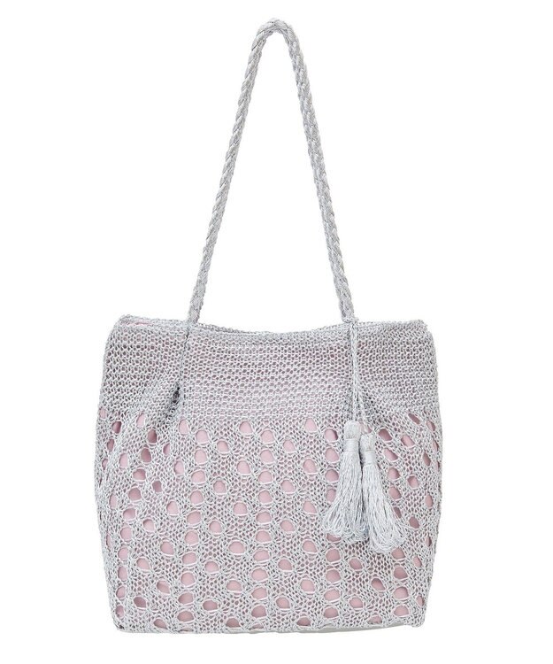 Green Parks ・ＱＵＯＮ　マクラメメタルトート