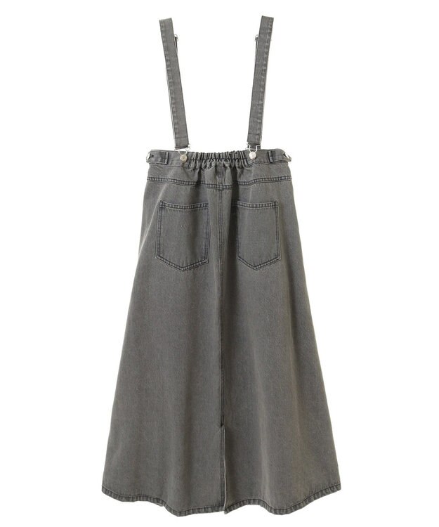CRAFT STANDARD BOUTIQUE ２Ｗａｙデニムジャンパースカート Gray