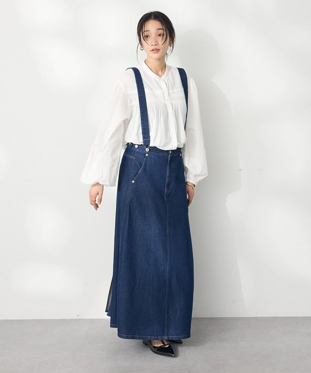 CRAFT STANDARD BOUTIQUE ２Ｗａｙデニムジャンパースカート Dark Indigo