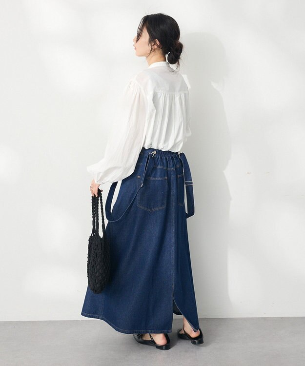 CRAFT STANDARD BOUTIQUE ２Ｗａｙデニムジャンパースカート Dark Indigo