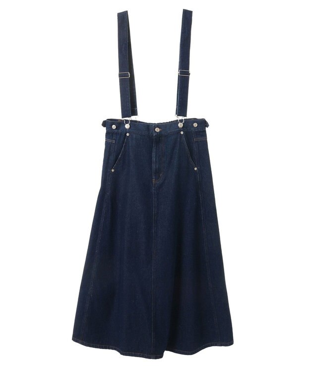 CRAFT STANDARD BOUTIQUE ２Ｗａｙデニムジャンパースカート Dark Indigo