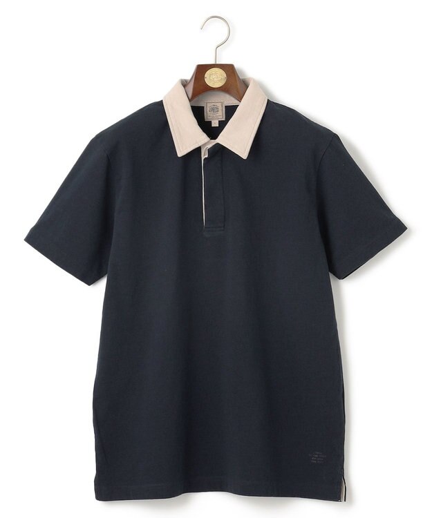 J.PRESS MEN バイカラーラガー ポロシャツ ネイビー系