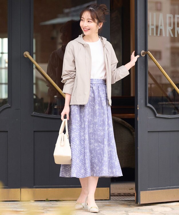 ANY SIS 【洗える】タックスリーブパール調 ニット オフホワイト