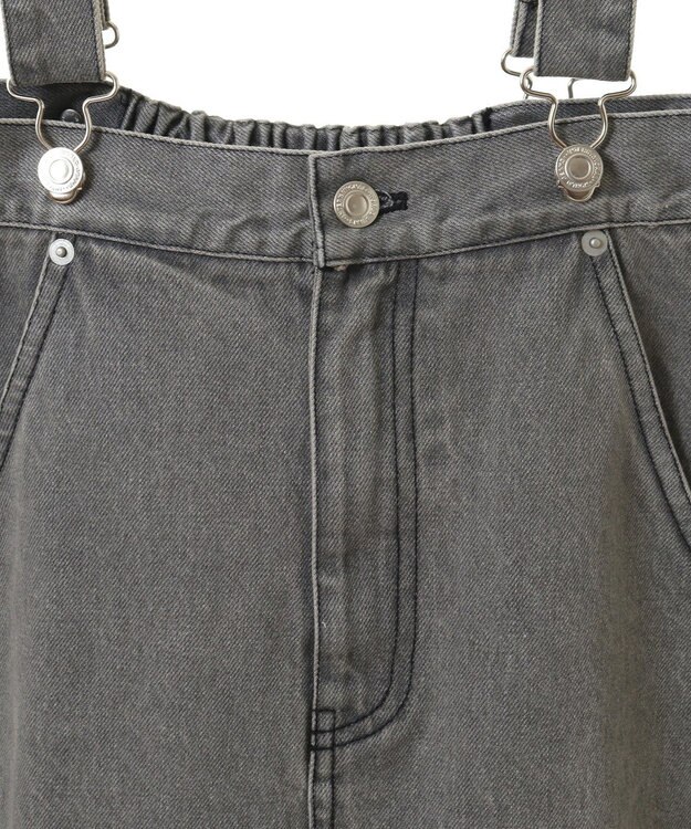 CRAFT STANDARD BOUTIQUE ２Ｗａｙデニムジャンパースカート Gray