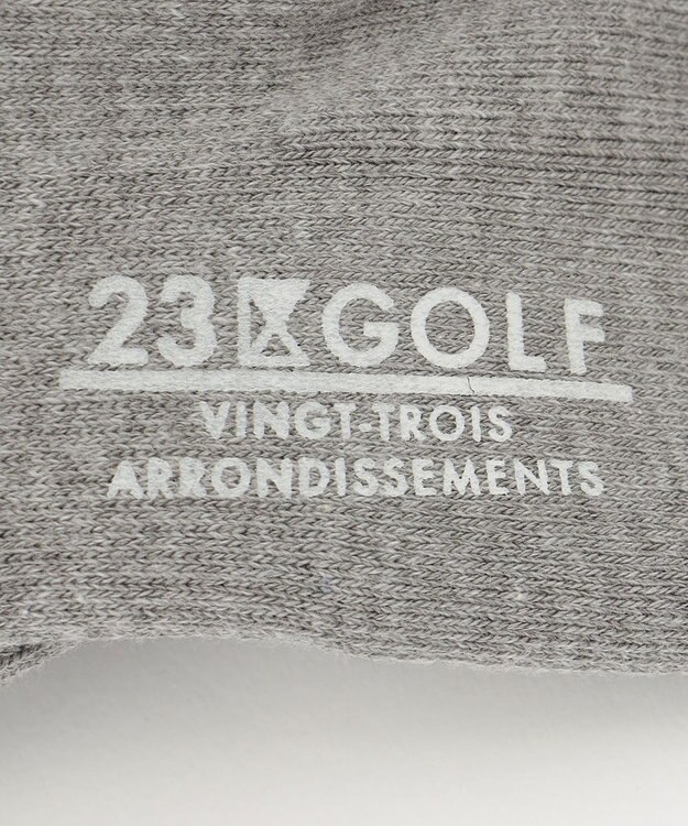 23区GOLF 【MEN】ノルディック柄 ハーフソックス ライトグレー系5