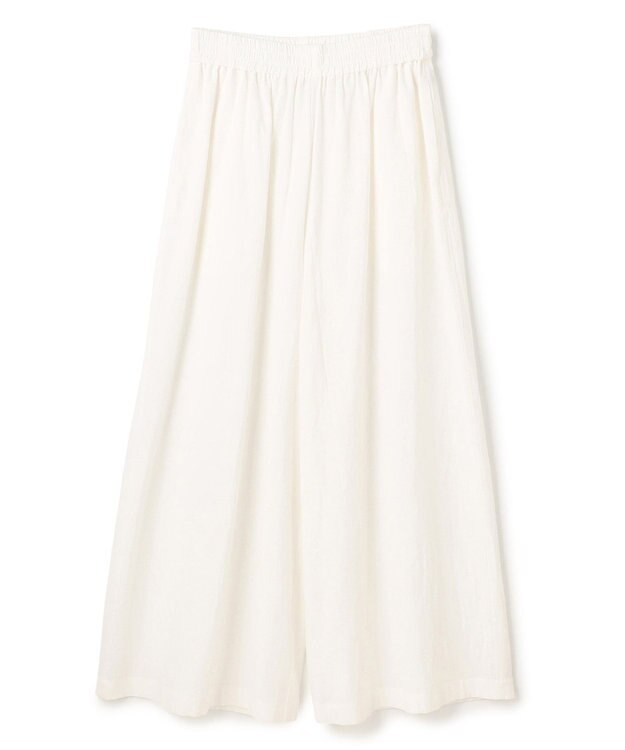 uncrave コットンリネンボイル ワイドパンツ オフ