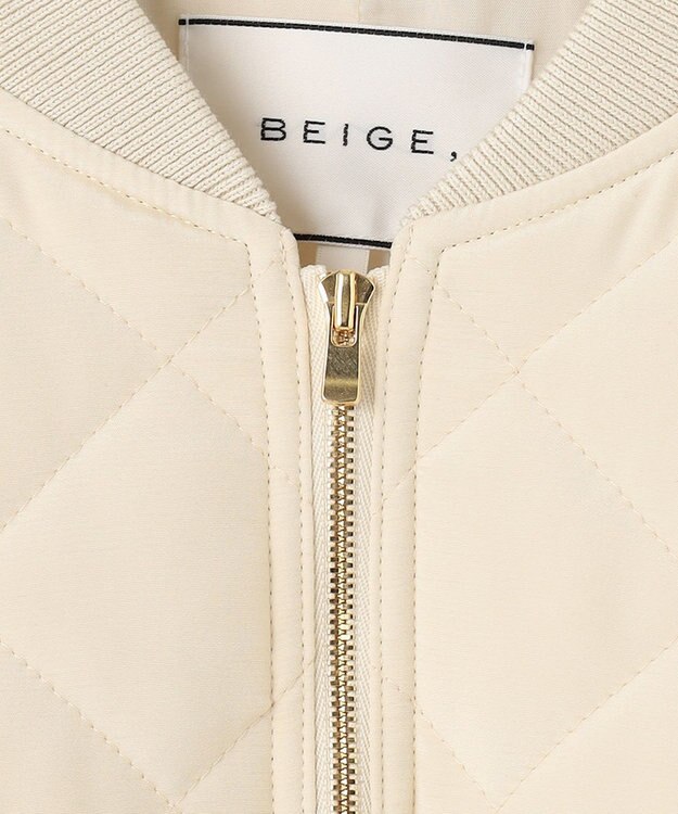 BEIGE， PEONY / スタジアムジャンパー Ecru x Ecru