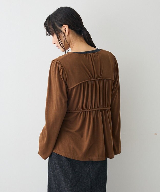 CRAFT STANDARD BOUTIQUE ドロストギャザープルオーバー Brown