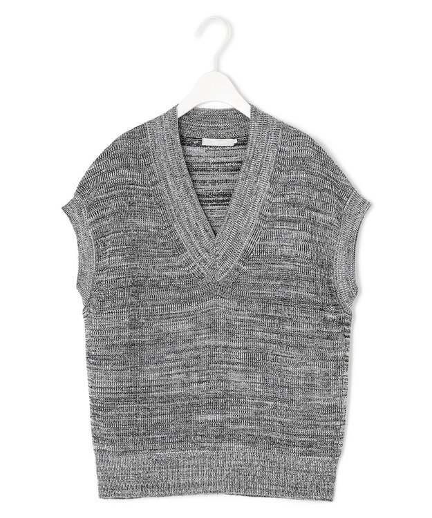 ICB 【洗える】ルレックスベースダイ プルオーバーニット シルバー系7