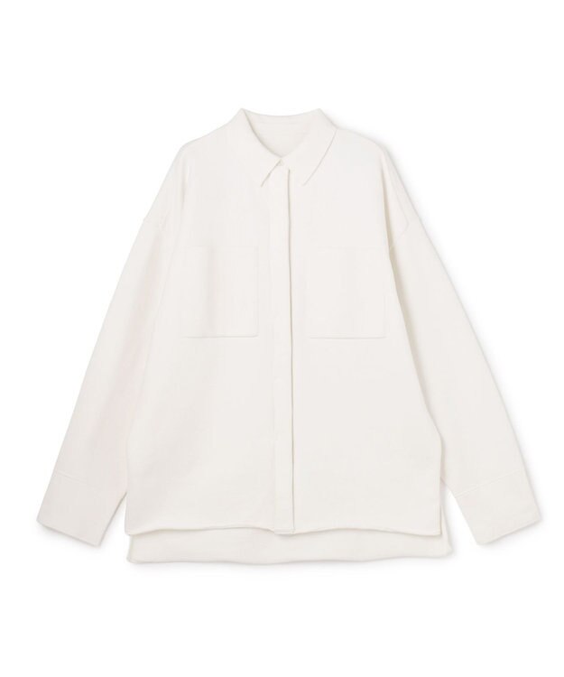 uncrave スウェットライクニット CPOシャツ オフ